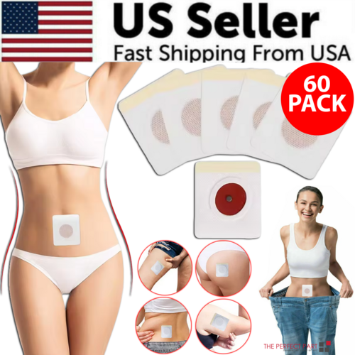 60PCS Slim Patch Weight Loss Slimming Diets Pads Detox Burn Fat