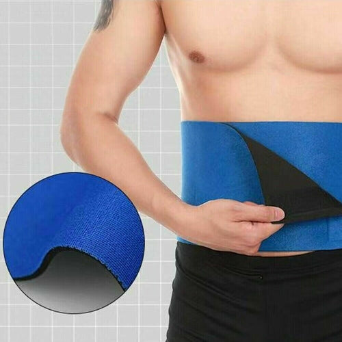 Waist Trimmer Belt Sweat Band Wrap Ab Stomach Weight Loss Fat Burner