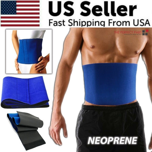 Waist Trimmer Belt Sweat Band Wrap Ab Stomach Weight Loss Fat Burner