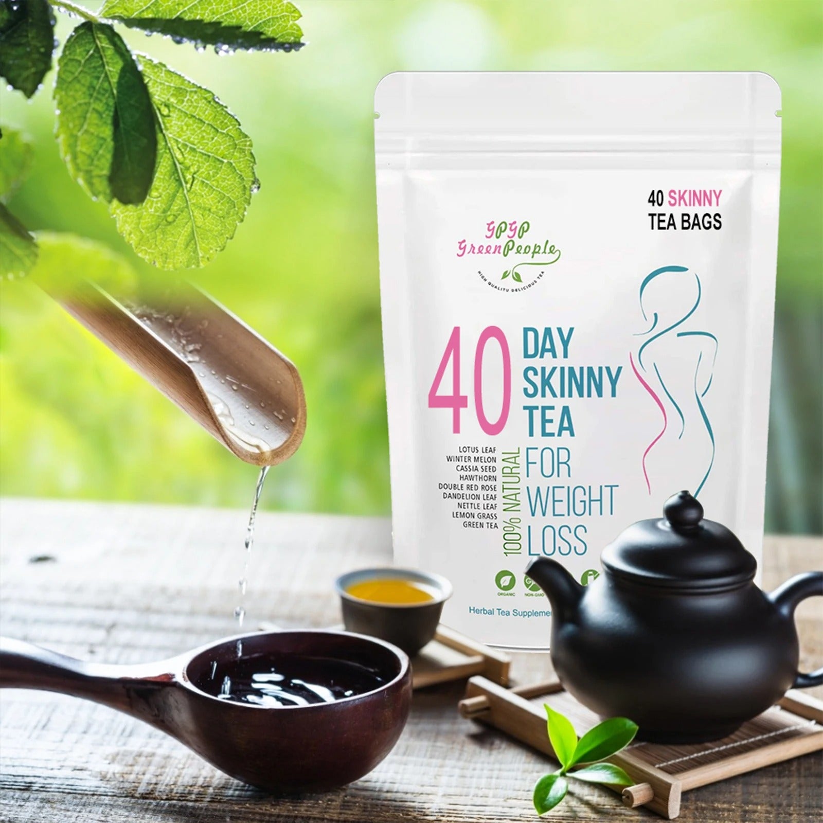 40 Day Herbal Detox Tea for Weight Loss & Wellness FREE SHIPPING WORLDWIDE